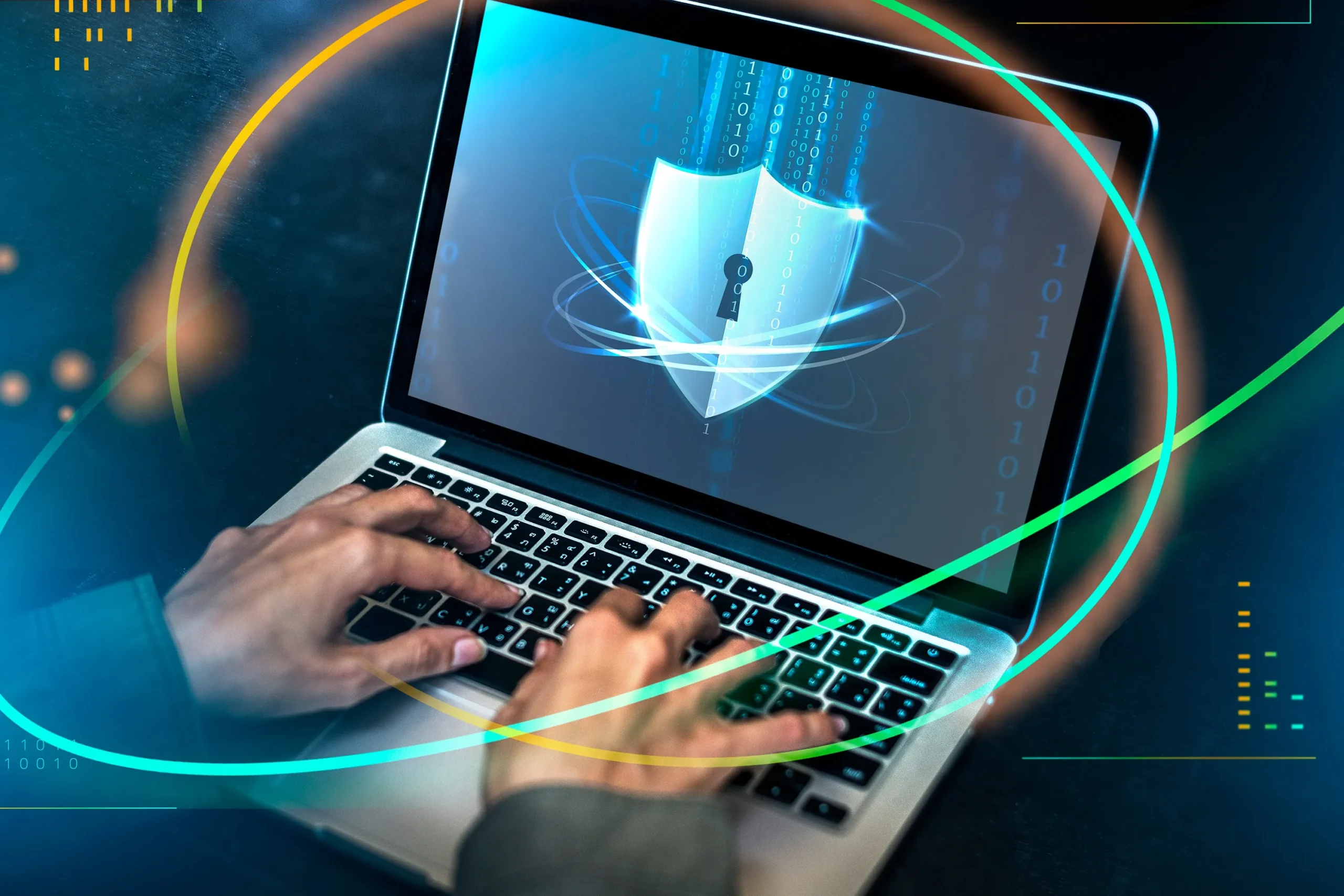 hands-typing-on-a-laptop-with-security-shield-2026-01-07-23-24-09-utc