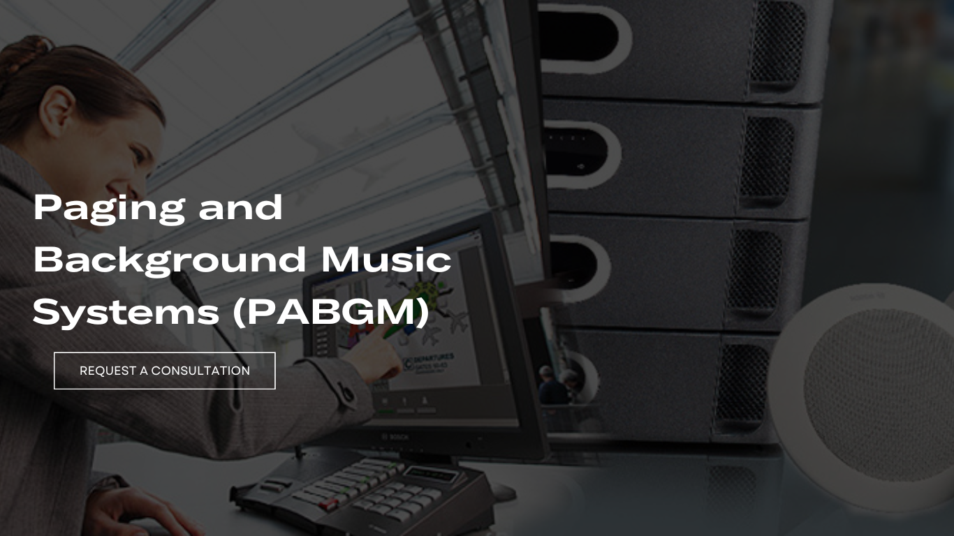 Paging and Background Music Systems (PABGM)
