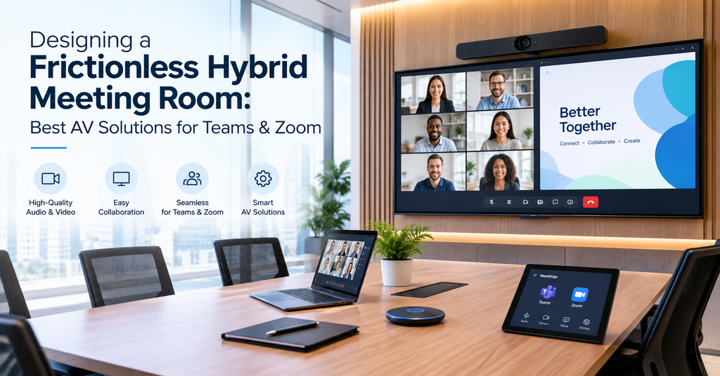 Best AV Solutions for Teams Zoom - Vas Technologies Designing a Frictionless Hybrid Meeting Room: Best AV Solutions for Teams & Zoom